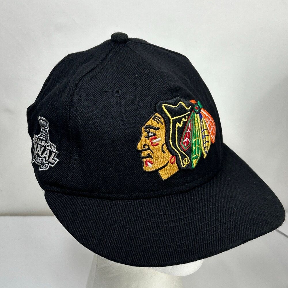 New Era Chicago Blackhawks Stanley Cup Final 2010 Hat Cap Black